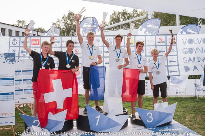 420 Open Junior European Championship - Medallists - 420 and 470 Junior European Championships 2014 ©  Wilku – www.saillens.pl